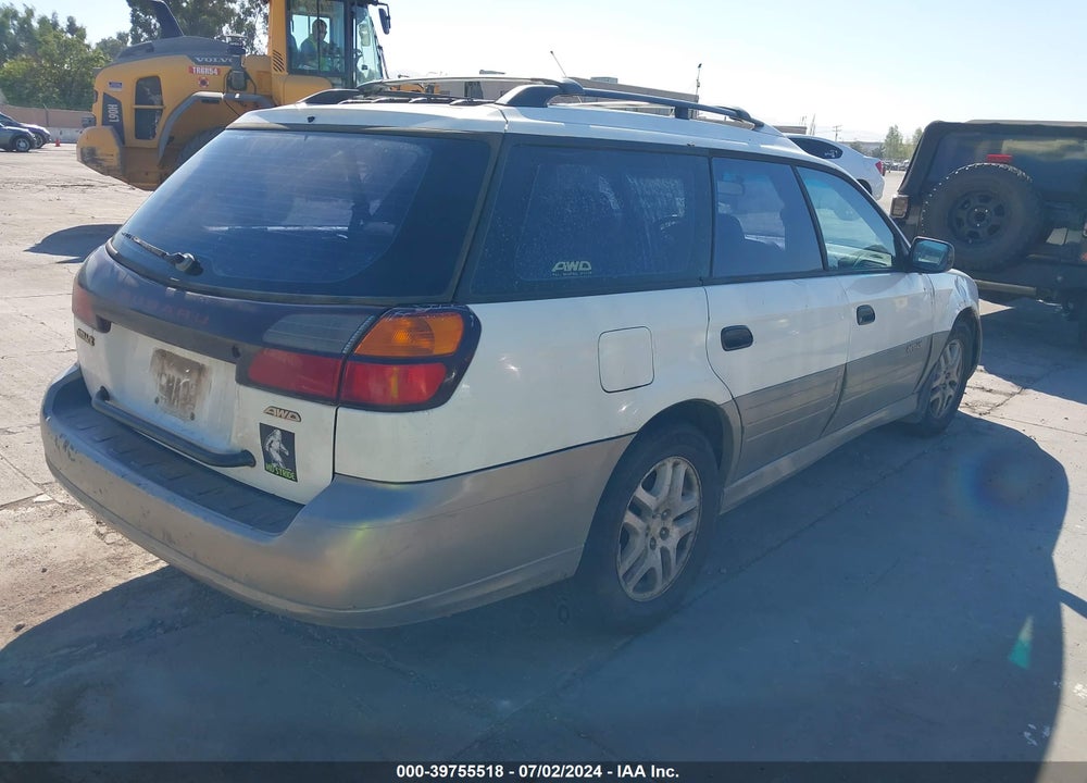 2000 SUBARU OUTBACK VIN: 4S3BH6656Y7623813