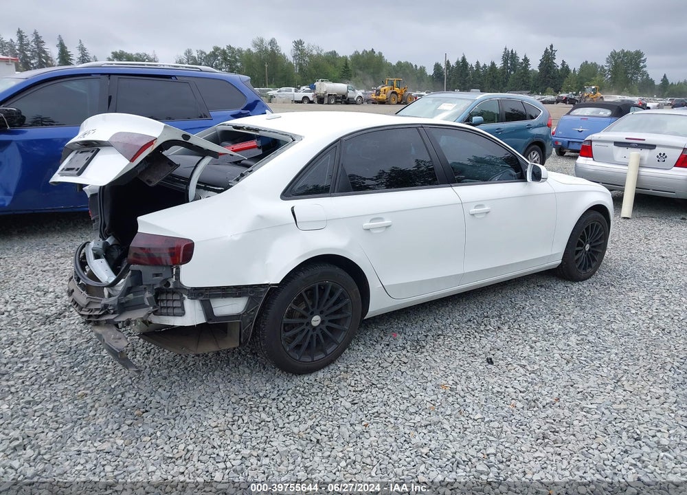 2013 AUDI A4 2.0T PREMIUM VIN: WAUAFAFL4DN039870