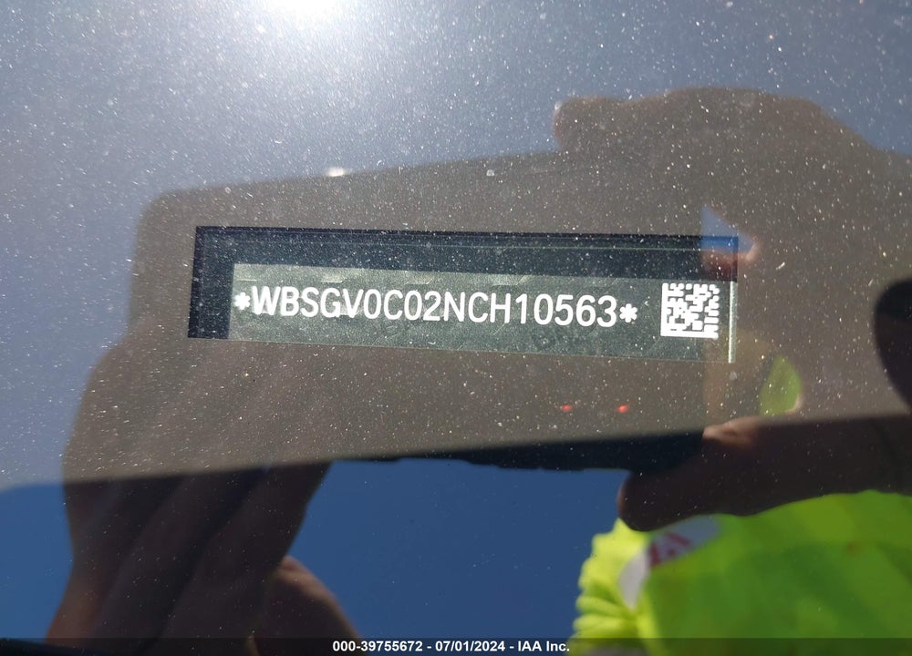 2022 BMW M8 VIN: WBSGV0C02NCH10563