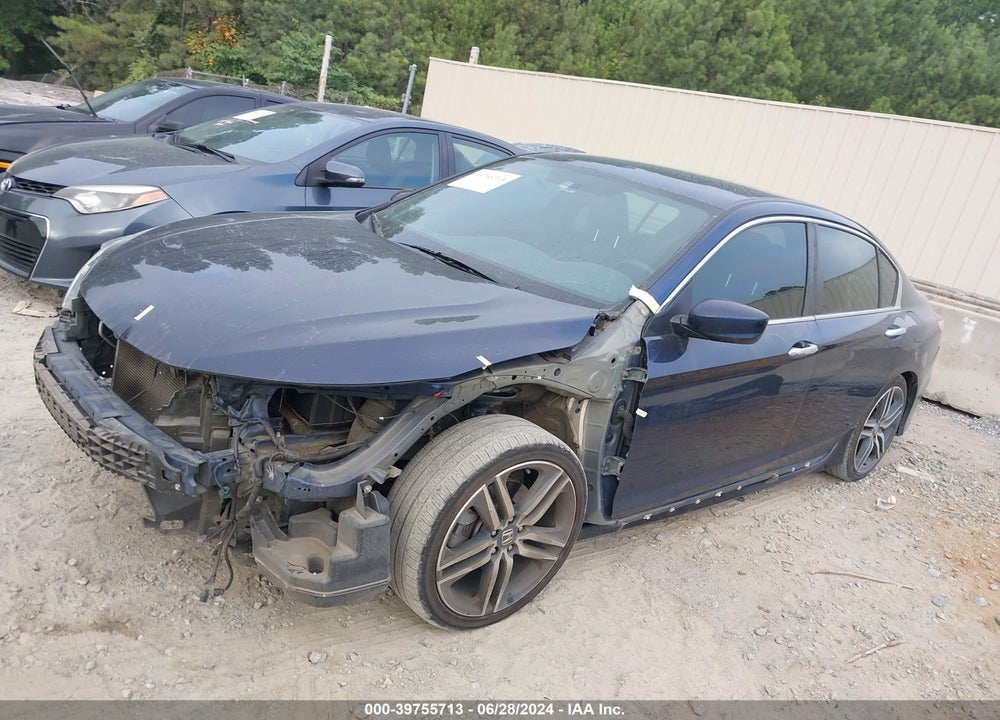 2016 HONDA ACCORD SPORT VIN: 1HGCR2F55GA046432