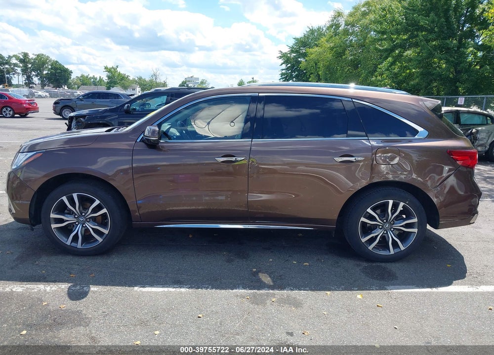 2019 ACURA MDX ADVANCE PKG VIN: 5J8YD4H80KL000799