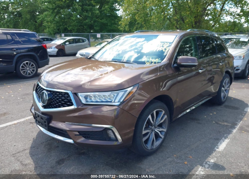 2019 ACURA MDX ADVANCE PKG VIN: 5J8YD4H80KL000799