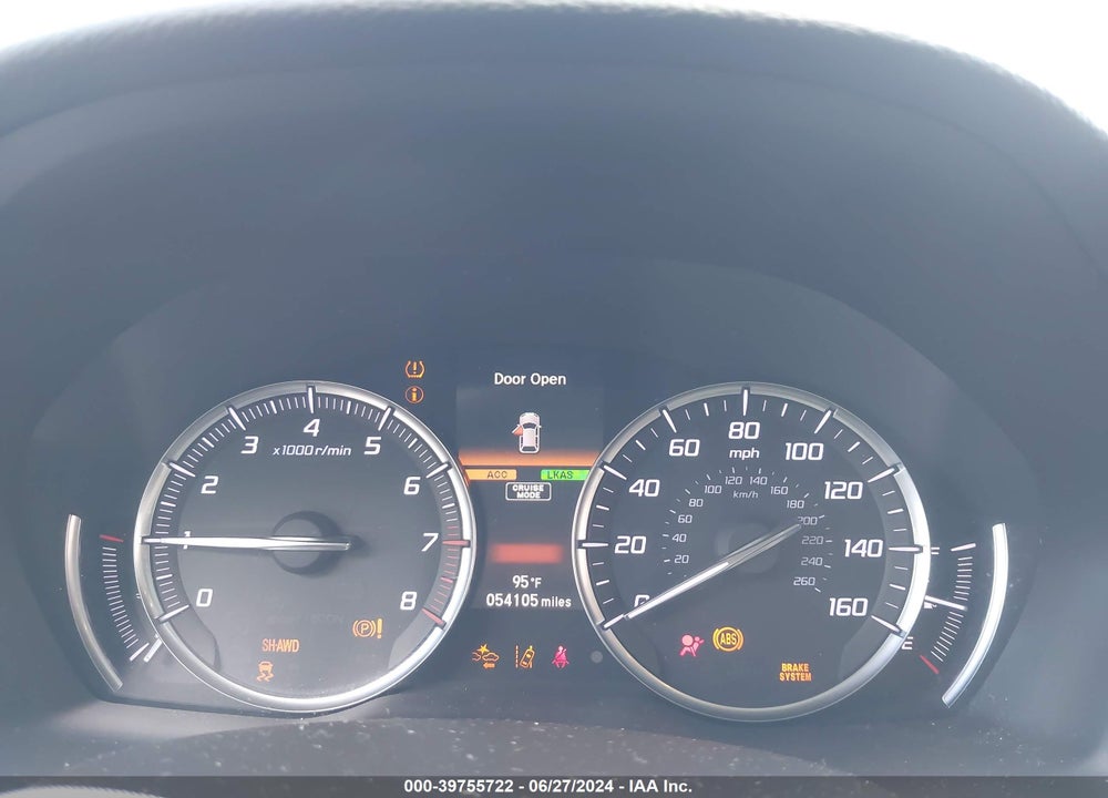 2019 ACURA MDX ADVANCE PKG VIN: 5J8YD4H80KL000799