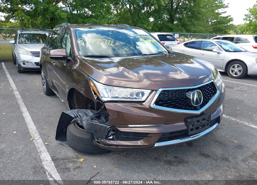 2019 ACURA MDX ADVANCE PKG VIN: 5J8YD4H80KL000799