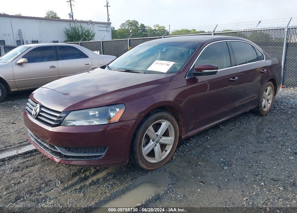 2013 VOLKSWAGEN PASSAT 2.5L SE VIN: 1VWBP7A34DC033428