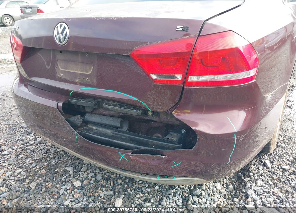 2013 VOLKSWAGEN PASSAT 2.5L SE VIN: 1VWBP7A34DC033428