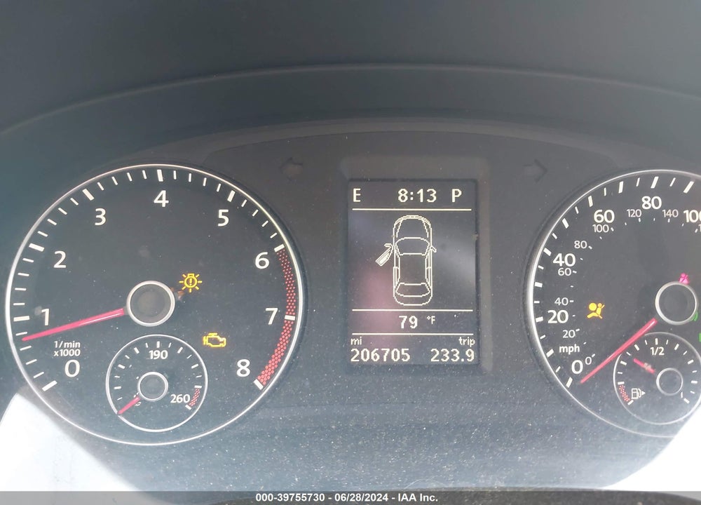 2013 VOLKSWAGEN PASSAT 2.5L SE VIN: 1VWBP7A34DC033428
