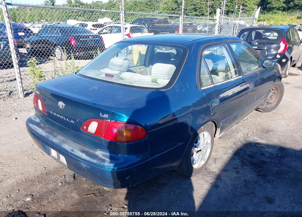 2000 TOYOTA COROLLA LE VIN: 2T1BR18E4YC287056