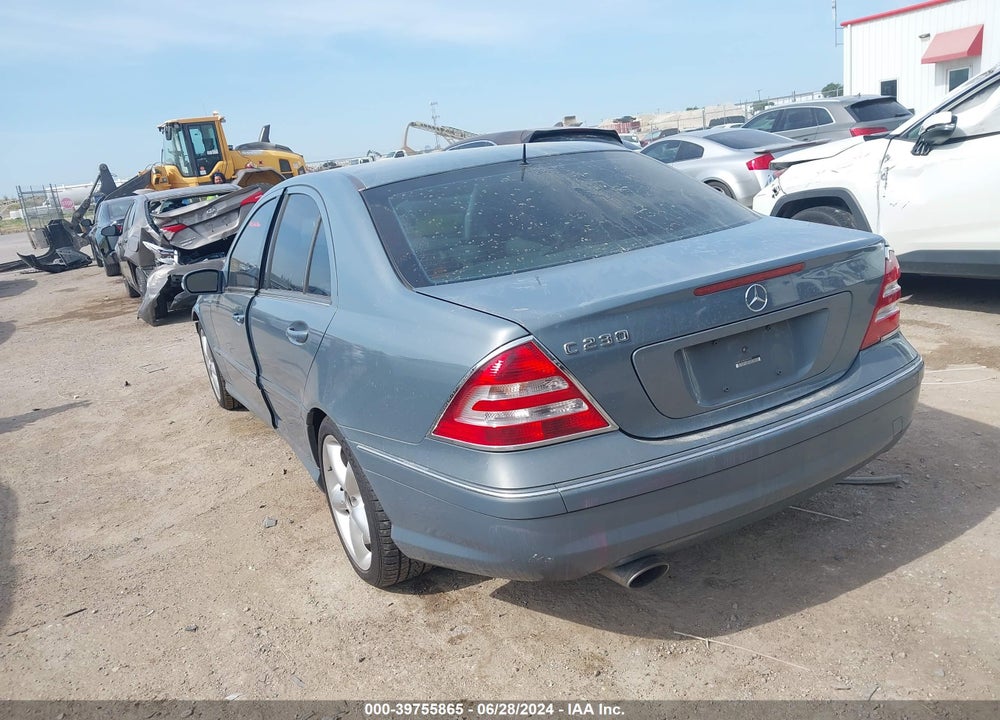 2006 MERCEDES-BENZ C 230 SPORT VIN: WDBRF52H86A840292