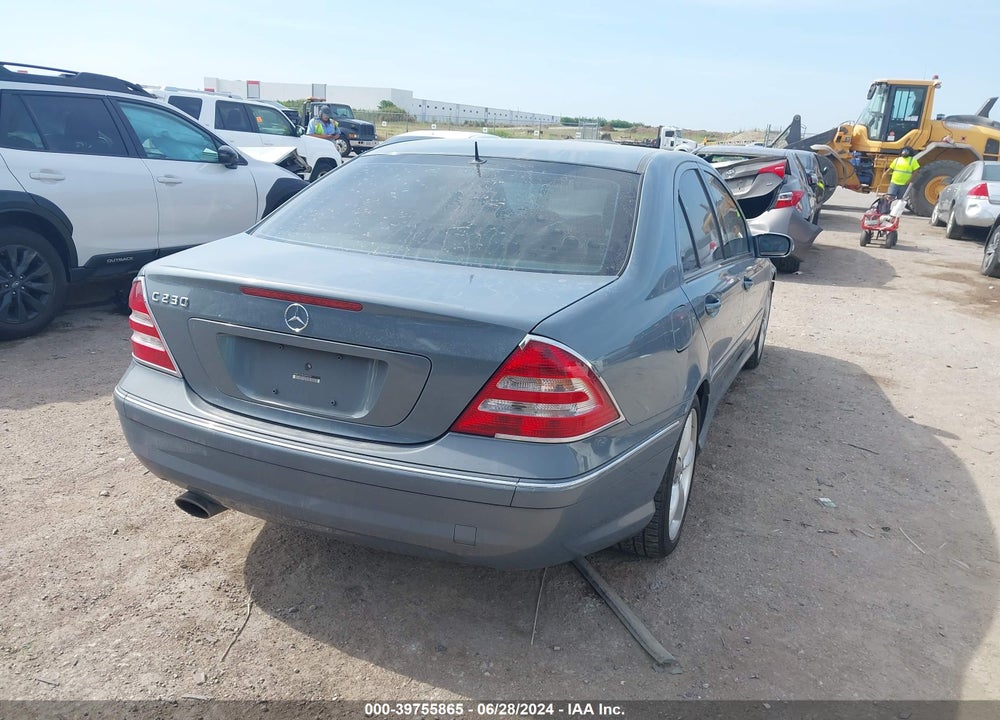 2006 MERCEDES-BENZ C 230 SPORT VIN: WDBRF52H86A840292