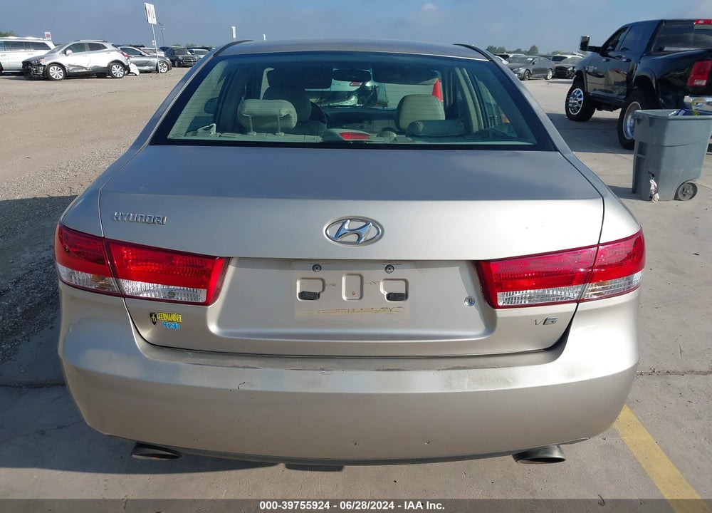 2006 HYUNDAI SONATA GLS V6/LX V6 VIN: 5NPEU46F56H048974