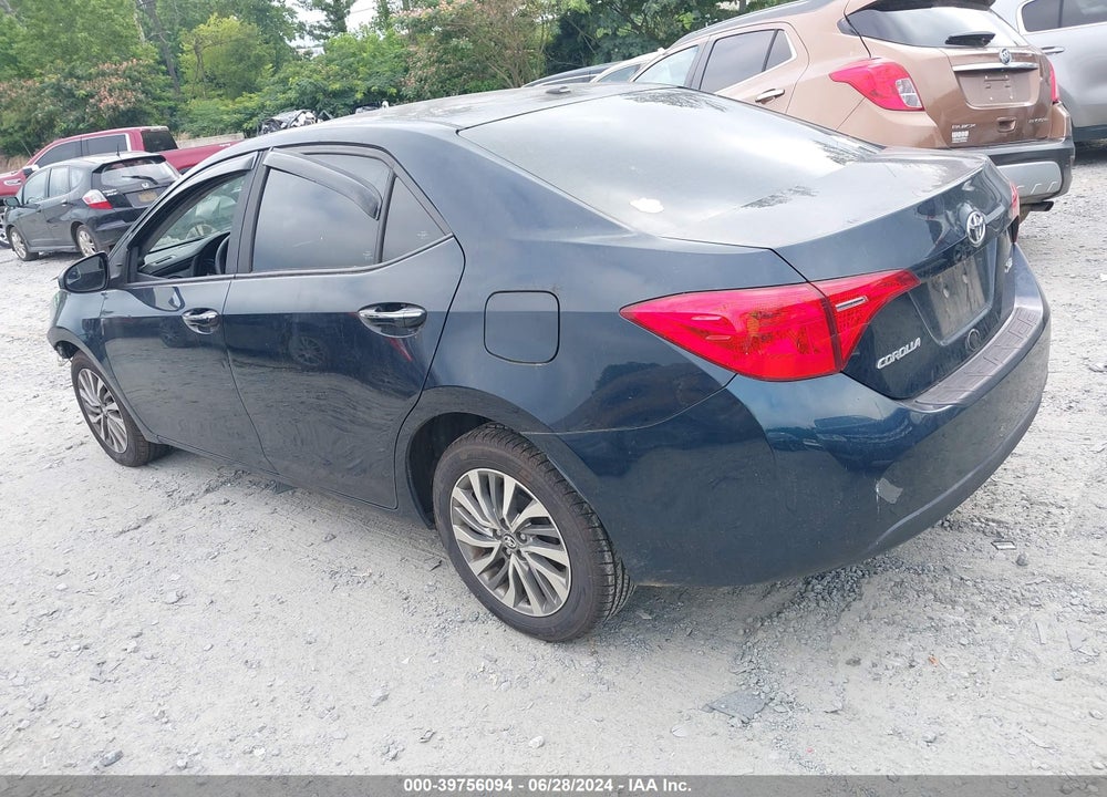 2017 TOYOTA COROLLA XLE VIN: 2T1BURHE8HC801357