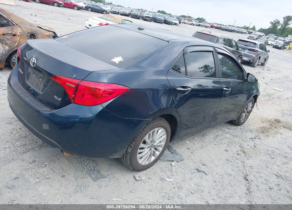 2017 TOYOTA COROLLA XLE VIN: 2T1BURHE8HC801357