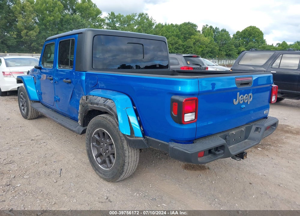 2022 JEEP GLADIATOR OVERLAND 4X4 VIN: 1C6HJTFG4NL128597