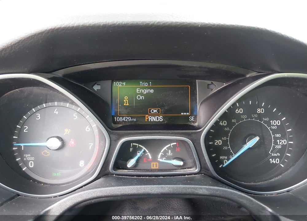 2016 FORD FOCUS SE VIN: 1FADP3K24GL391391