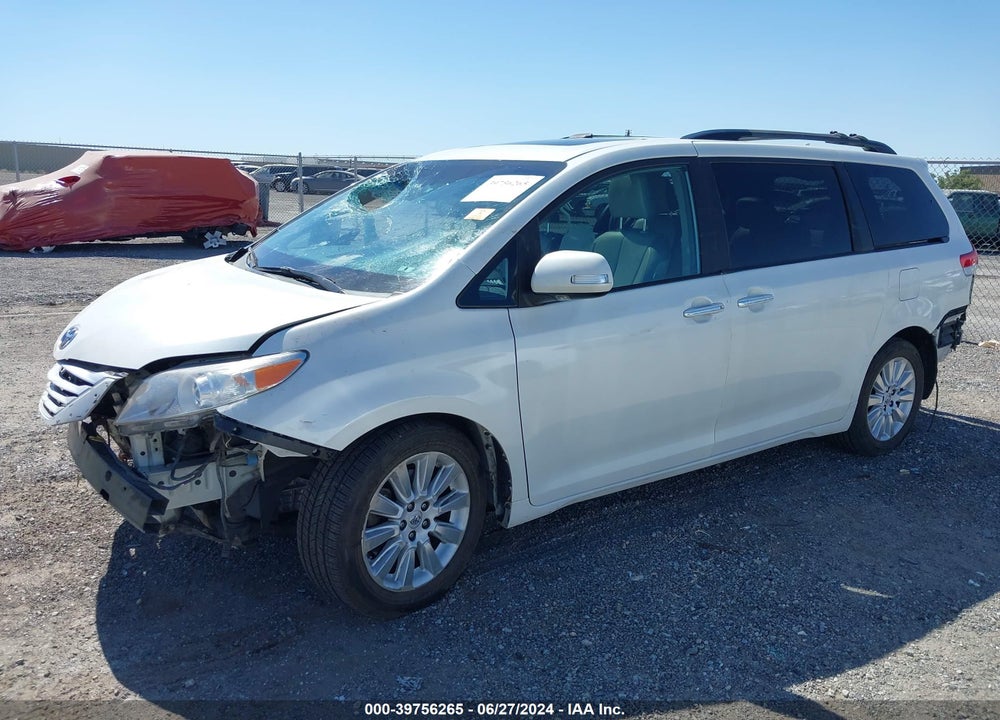2013 TOYOTA SIENNA LIMITED 7 PASSENGER VIN: 5TDDK3DC9DS065336