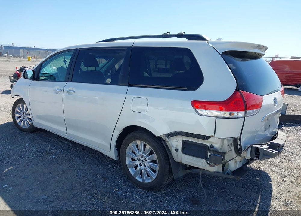 2013 TOYOTA SIENNA LIMITED 7 PASSENGER VIN: 5TDDK3DC9DS065336