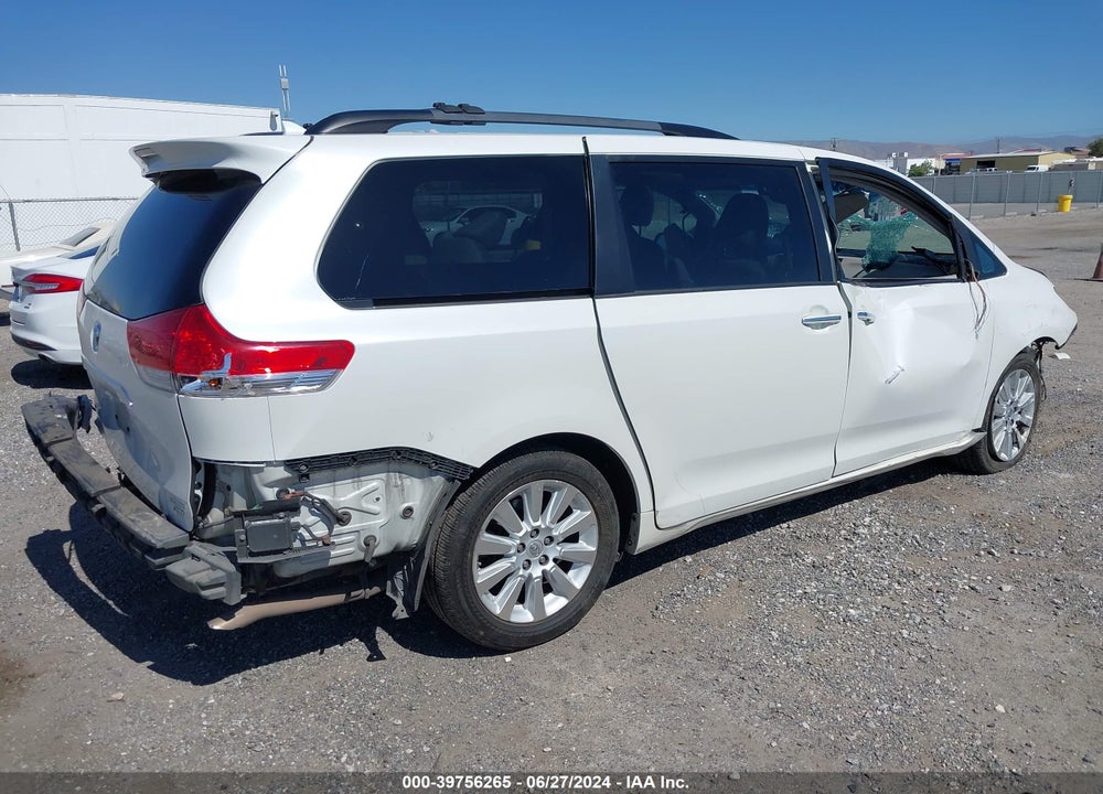2013 TOYOTA SIENNA LIMITED 7 PASSENGER VIN: 5TDDK3DC9DS065336