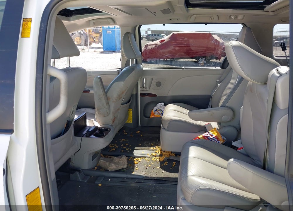 2013 TOYOTA SIENNA LIMITED 7 PASSENGER VIN: 5TDDK3DC9DS065336