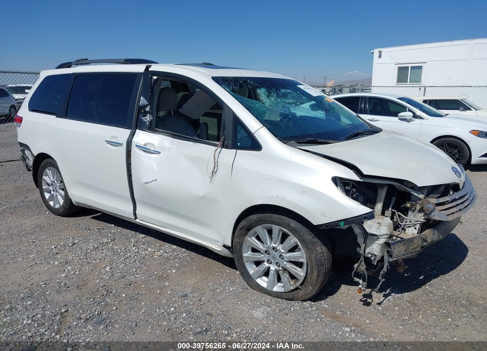 2013 TOYOTA SIENNA LIMITED 7 PASSENGER VIN: 5TDDK3DC9DS065336