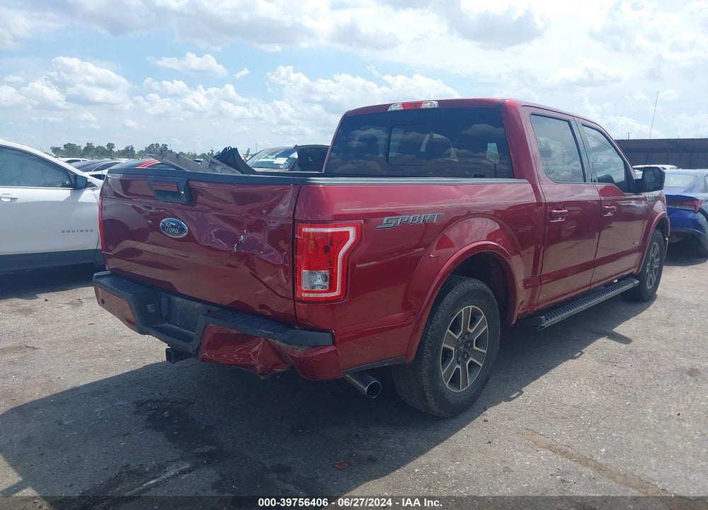 2016 FORD F-150 XLT VIN: 1FTEW1CP8GKD75152