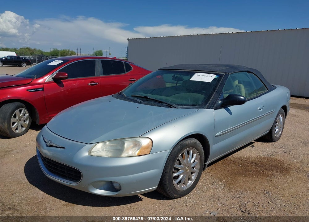 2001 CHRYSLER SEBRING LIMITED VIN: 1C3EL65U21N602290