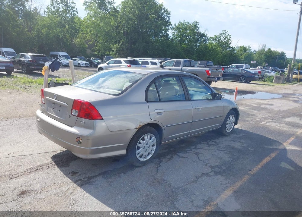 2004 HONDA CIVIC VIN: 2HGES16594H615254