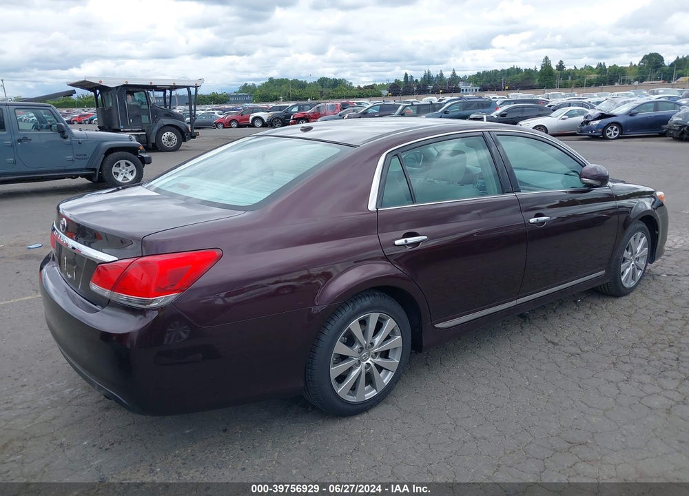 2011 TOYOTA AVALON LIMITED VIN: 4T1BK3DB2BU436887