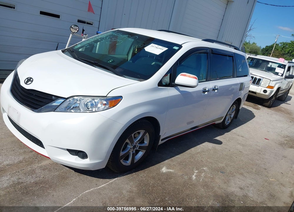 2012 TOYOTA SIENNA LE V6 8 PASSENGER VIN: 5TDKK3DC1CS250776