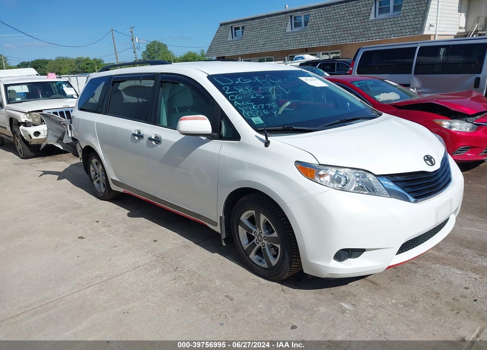 2012 TOYOTA SIENNA LE V6 8 PASSENGER VIN: 5TDKK3DC1CS250776