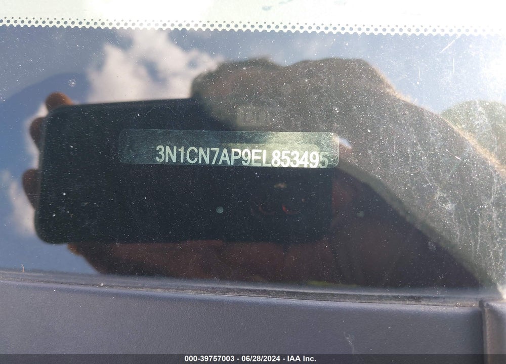 2014 NISSAN VERSA 1.6 SL VIN: 3N1CN7AP9EL853495