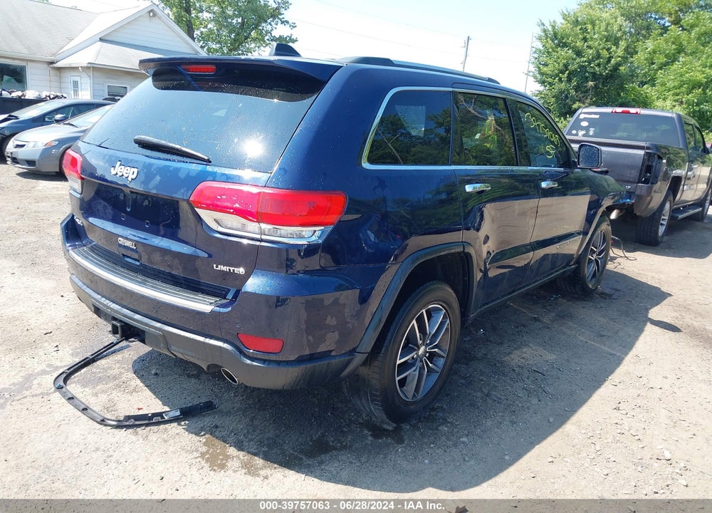 2018 JEEP GRAND CHEROKEE LIMITED 4X4 VIN: 1C4RJFBT9JC276725