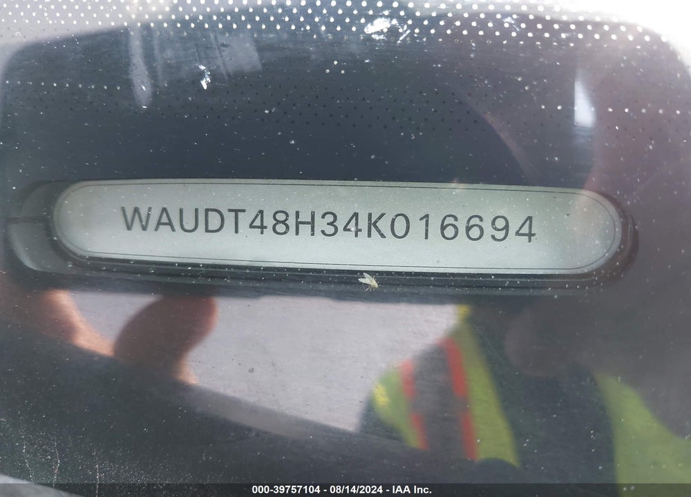 2004 AUDI A4 3.0 VIN: WAUDT48H34K016694