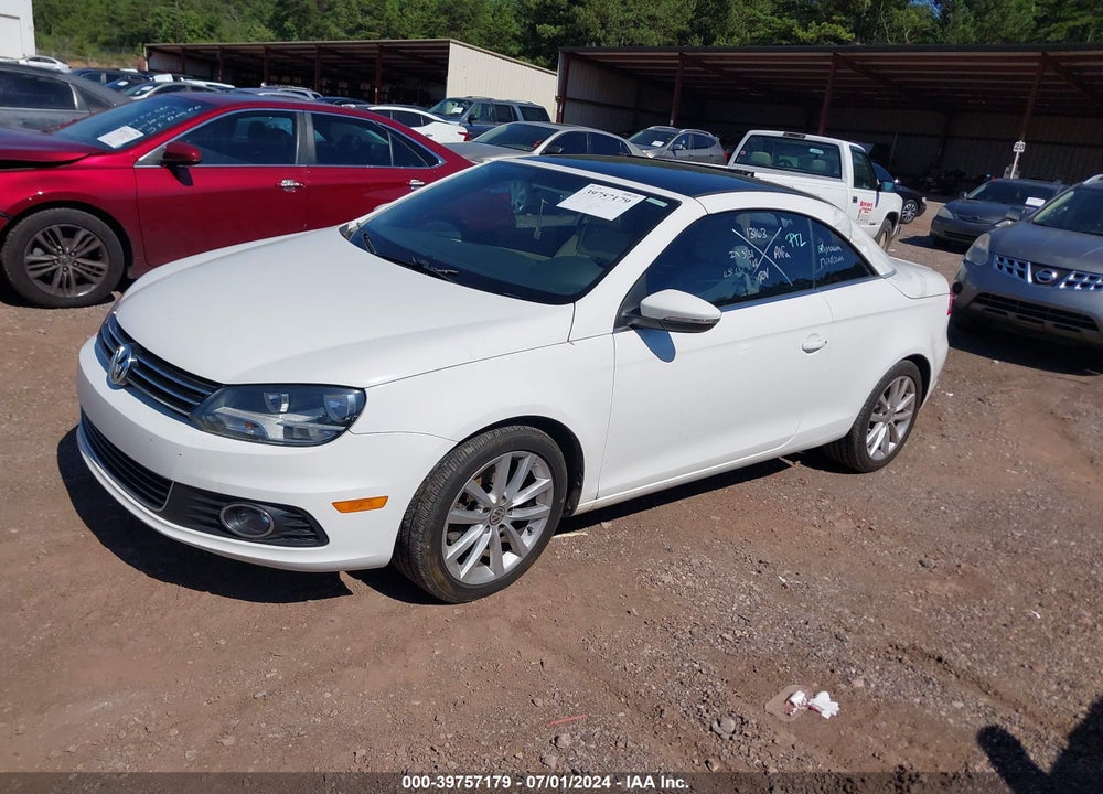 2012 VOLKSWAGEN EOS KOMFORT VIN: WVWBW7AH1CV008555