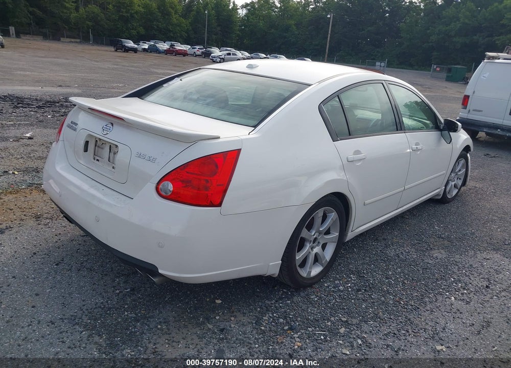 2008 NISSAN MAXIMA 3.5 SE VIN: 1N4BA41E38C828048