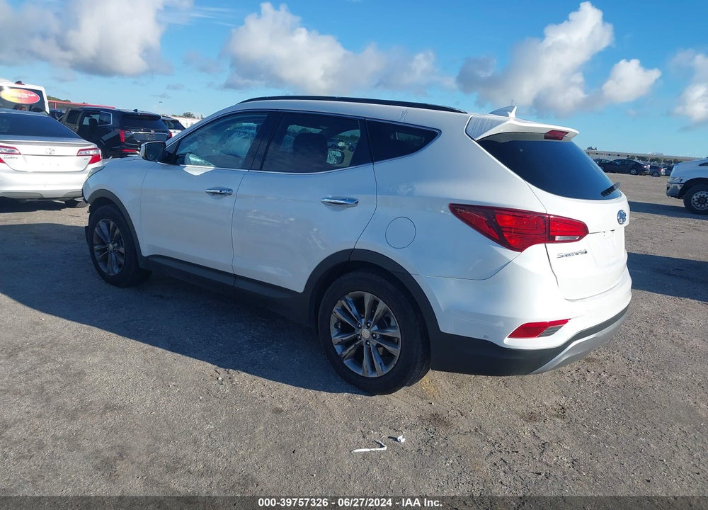 2017 HYUNDAI SANTA FE SPORT 2.0T VIN: 5XYZU4LAXHG410463