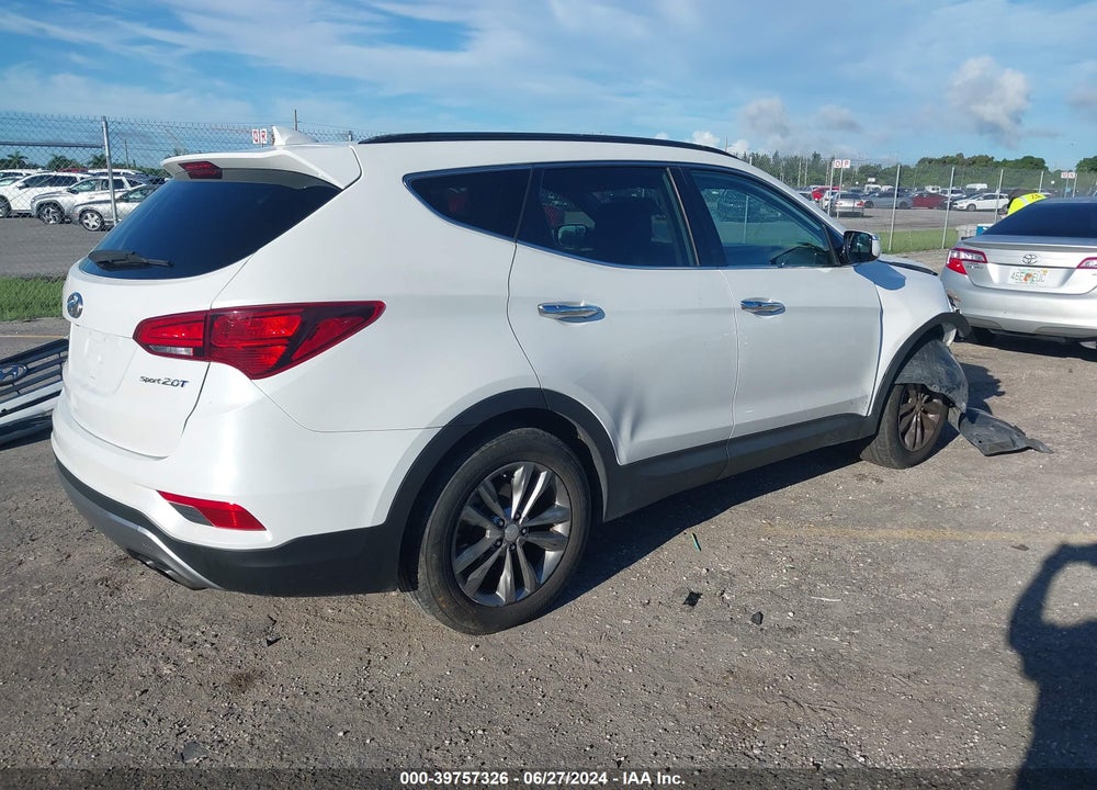 2017 HYUNDAI SANTA FE SPORT 2.0T VIN: 5XYZU4LAXHG410463