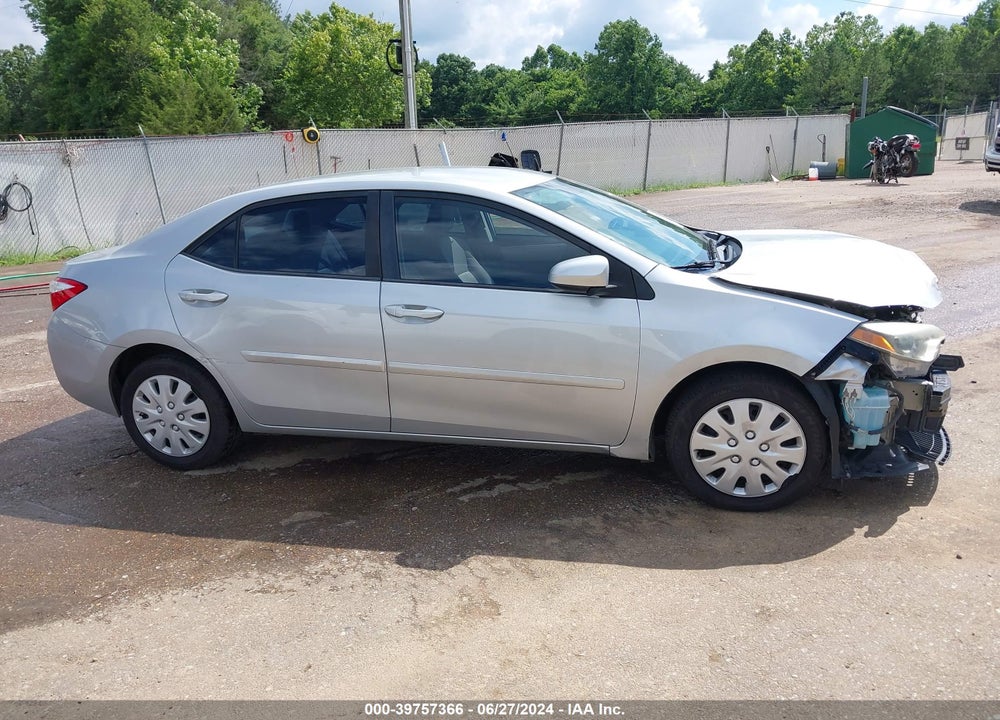 2015 TOYOTA COROLLA LE VIN: 5YFBURHE6FP220338