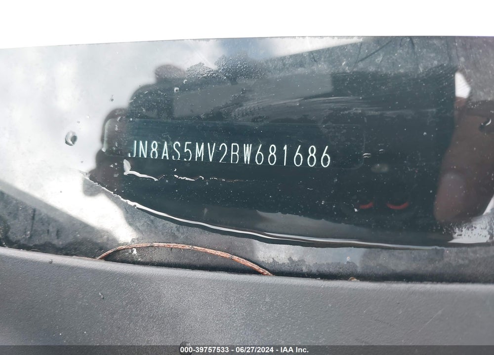2011 NISSAN ROGUE SV VIN: JN8AS5MV2BW681686