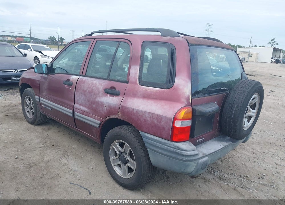 2002 CHEVROLET TRACKER HARD TOP BASE VIN: 2CNBE13C426923707