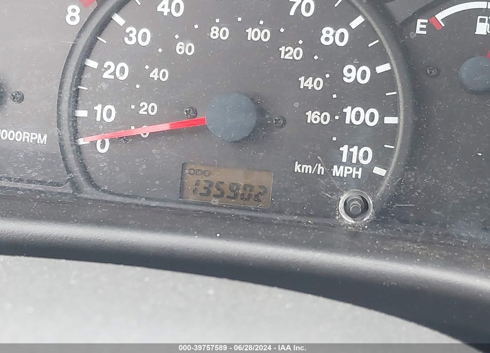 2002 CHEVROLET TRACKER HARD TOP BASE VIN: 2CNBE13C426923707