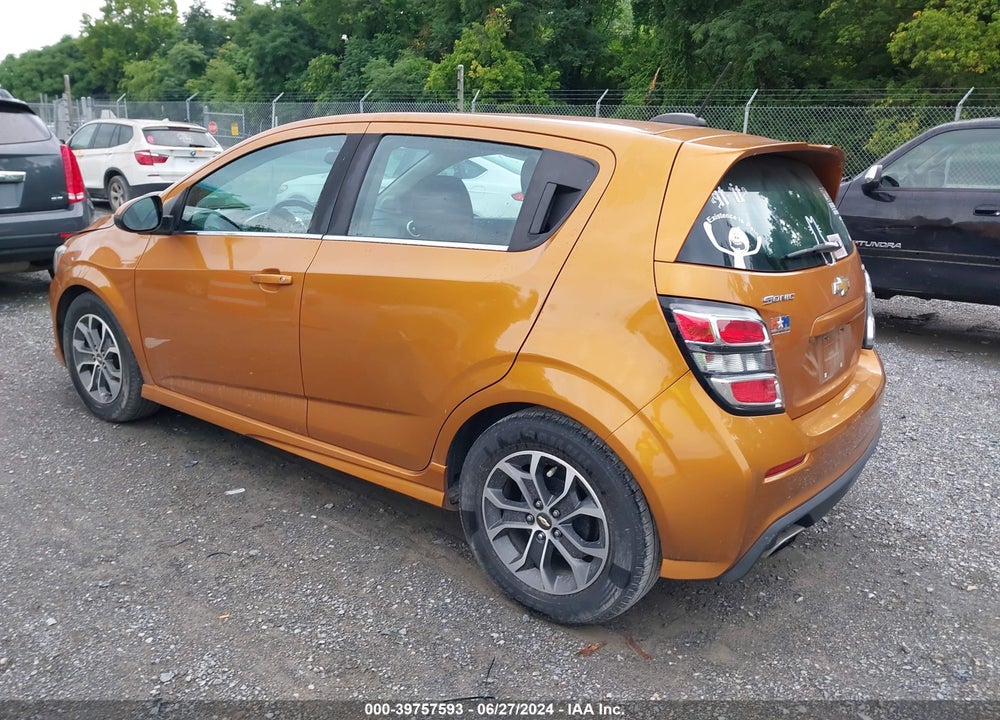 2017 CHEVROLET SONIC LT AUTO VIN: 1G1JD6SH3H4109080