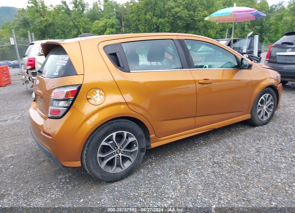 2017 CHEVROLET SONIC LT AUTO VIN: 1G1JD6SH3H4109080