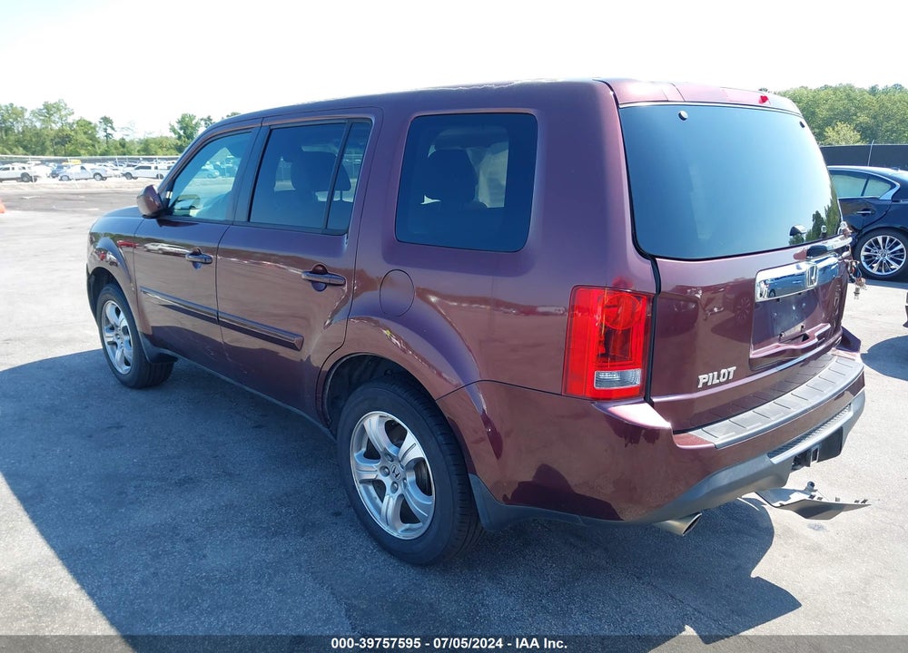 2013 HONDA PILOT EX-L VIN: 5FNYF3H58DB032916