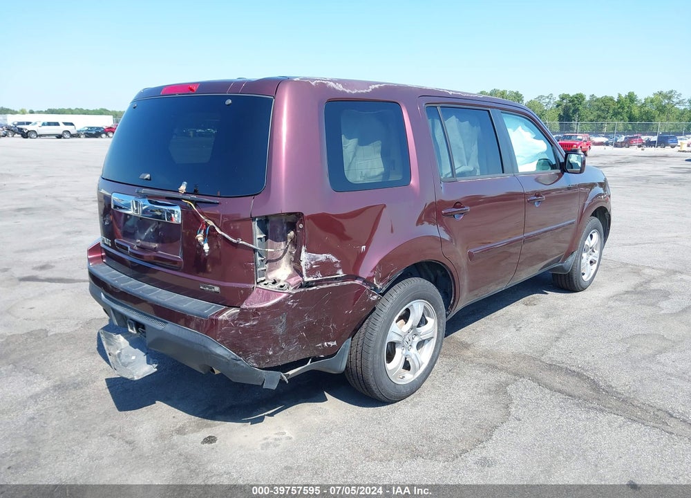 2013 HONDA PILOT EX-L VIN: 5FNYF3H58DB032916