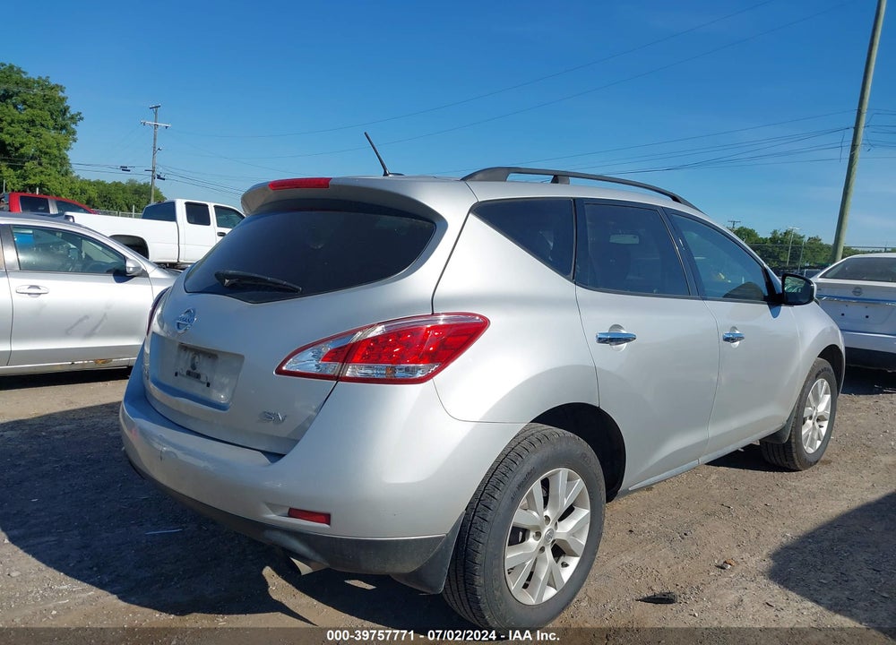2014 NISSAN MURANO VIN: JN8AZ1MU6EW416687