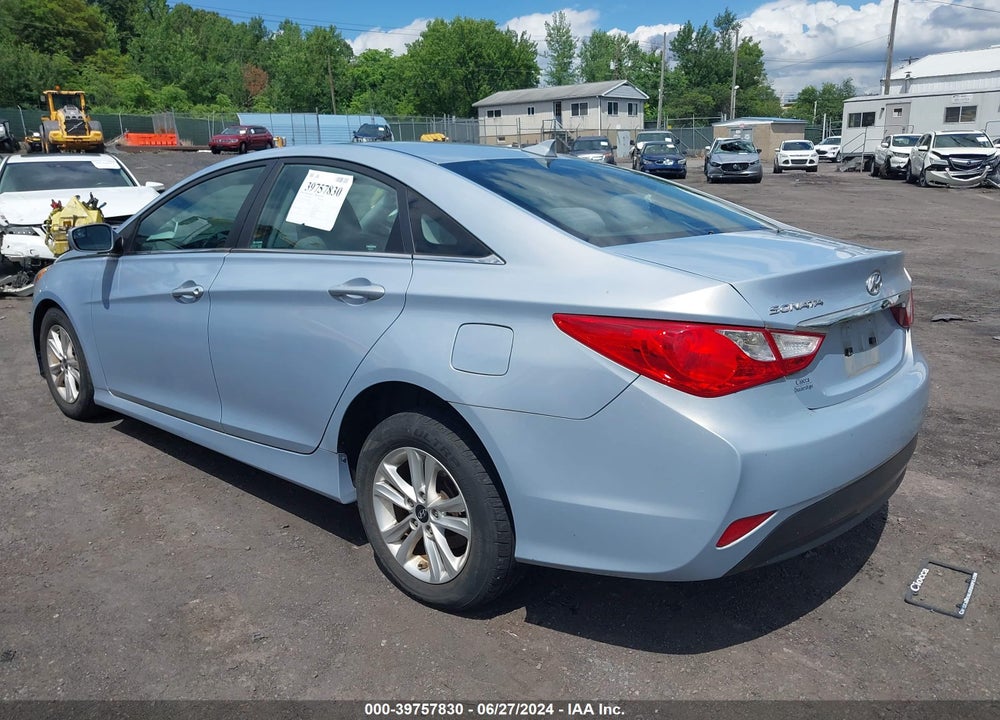 2014 HYUNDAI SONATA GLS VIN: 5NPEB4AC2EH906998