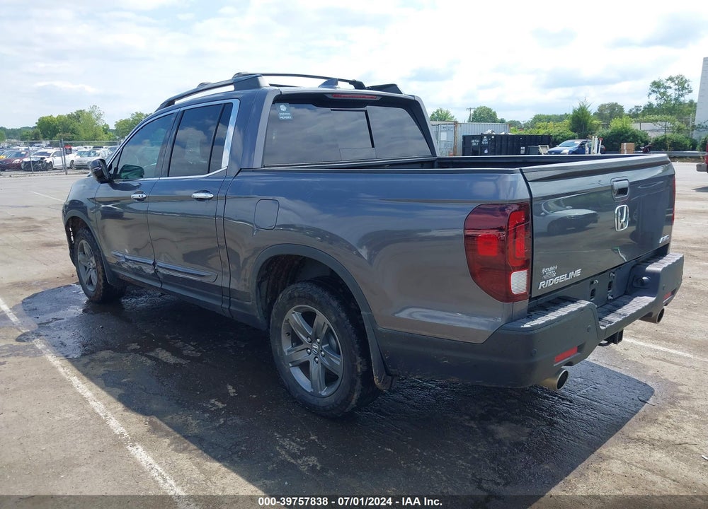 2022 HONDA RIDGELINE RTL-E VIN: 5FPYK3F78NB027725