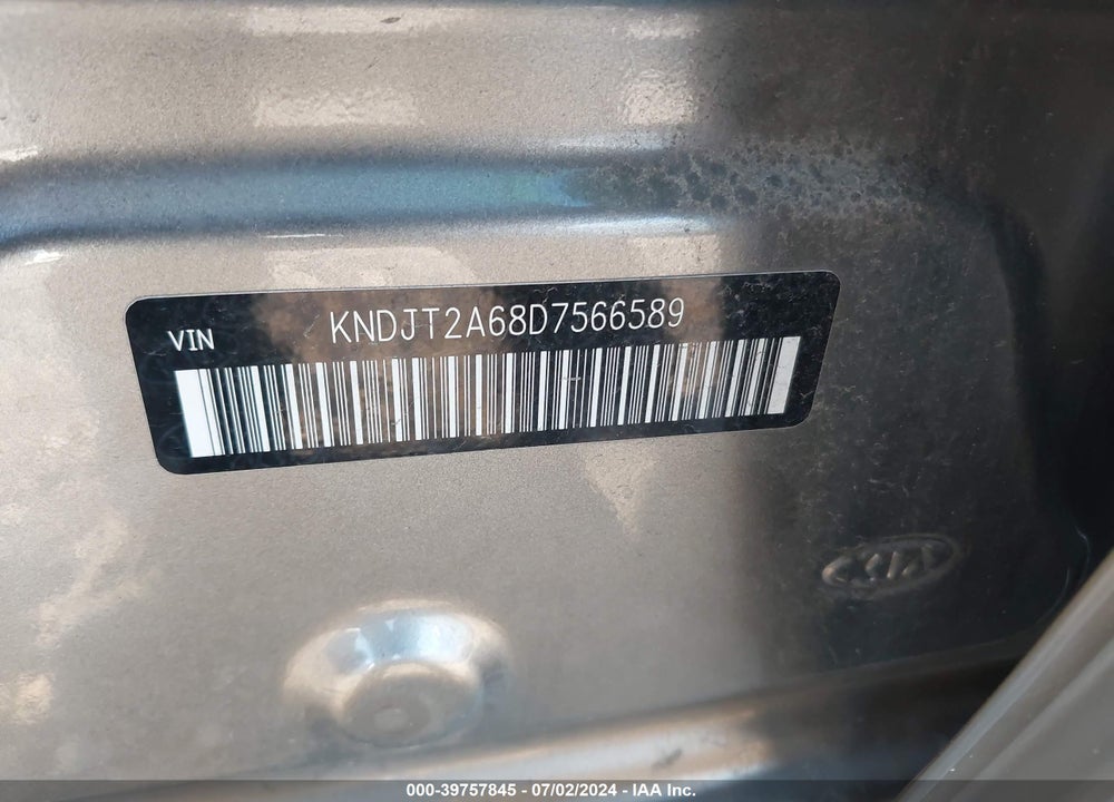 2013 KIA SOUL VIN: KNDJT2A68D7566589