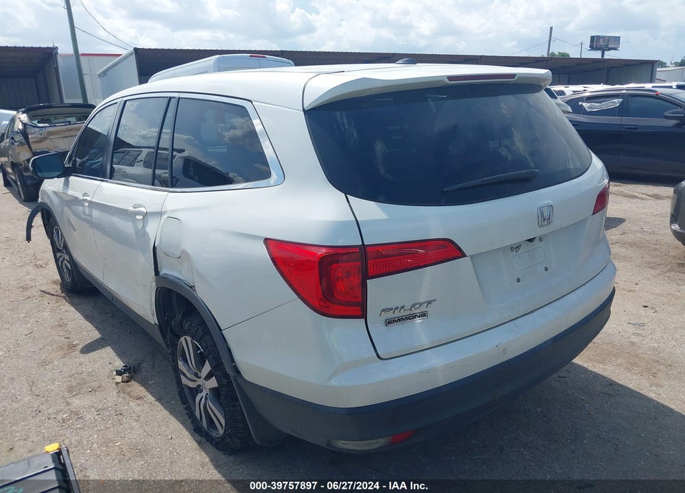 2017 HONDA PILOT EX-L VIN: 5FNYF5H75HB016921